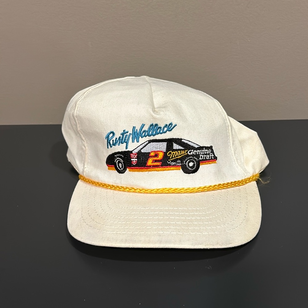 Vintage Rusty Wallace Rope Hat.